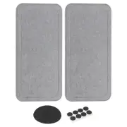 2 Pack Square Water Diatomite Coasters 8.3x3.9inch, Dark Gray