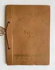 Vintage Midcentury Light Brown/ Tan Scrapbook Unused 13 Pages 8 x 11.5”