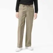 Dickies BOY'S FLAT FRONT PANT CLASSIC SLIM FIT STRAIGHT LEG DESERT SAND