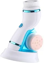 ELAYARD 1Pc Rechargeable Electric Face Brush Facial Cleaner for Deep Pore Cleansing Exfoliating Massaging Skin Brush Head for Blackhead Removal USB Charging