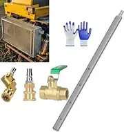 24''''' Pressure Radiator Cleaning Wand,Portable Radiator Cleaning Wand,4500 PSI Radiator Flush and Cleaner Tool with Two 1/4'' Quick Coupler for Household Cars,Trucks,RV(120cm'in)