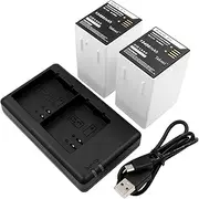 2-Pack Replacement XL Rechargeable Battery and Charger for Arlo Go 2 Arlo Pro 5S 2K XL Arlo Pro 3 Floodlight Pro 3 XL Pro 4 XL Arlo Ultra 2 XL/Ultra XL Cameras A-14 A-7a