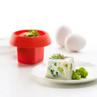 在飛比找momo購物網優惠-【LEKUE】方塊煮蛋模 紅(耐熱 微波料理 懶人料理)