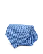 David Donahue Micro Geo Pattern Silk Classic Tie