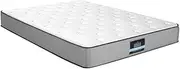 Giselle Bedding Queen Mattress Bed Innerspring Foam Mattresses 23cm Thickness, with 6-Coil Spring System and Breathable Topper, 5Yrs Warranty, Extra Firm, Greywith Vacuum Packed