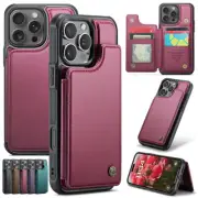 For iPhone 16 15 14 13 12 11 Pro Max XR XS 8 Plus Flip Leather Wallet Case Cover