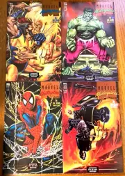 Marvel Masterpieces Poster Book Collection Set Autographed By Joe Jusko