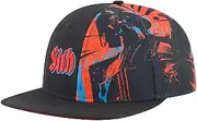 [STAR WARS] Baseball Cap, Sith Graphics Adult Snapback Hat with Flat Brim, Black
