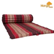 NNEDSZ Thai Kapok Roll Up Mattress Foldout Mat Red