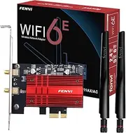 AX210 PCI-E WiFi Card BT5.2 160MHz Tri-Band Expands WiFi into 6GHz/5GHz/2.4GHz 5400Mbps Gigabit AX210ngw Desktop PC PCIe Wireless Network Adapter WiFi 6E 802.11ac ax MU-MIMO for Windows 11/10