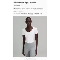 在飛比找蝦皮購物優惠-Lululemon_align_T-shirt