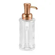 iDesign Hamilton Hand Liquid Soap Pump Dispenser Bathroom w/Head Copper 8.6x21cm