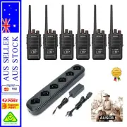 6 x SIERRA 5W 80CH UHF CB Handheld Radios & 6 Bay Charging Station.