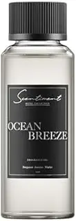 [Scentiment] Ocean Breeze Hotel Collection Diffuser Oil | Aromatherapy Fragrance Inspired by 5-Star Hotels | Luxurious Scent with Notes of Bergamot, Lemon, Jasmine with Marine & Amber (120ml)