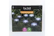 Licht Solar Powered Spike String Outdoor Garden Lights Cool White LED 6.5m