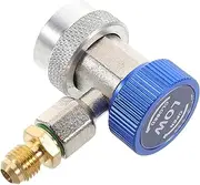 FELTECHELECTR Ergonomic Design Quick Connect Ac Coupler Adapter Car Air Conditioning System Maintenance Kit Blue Low Pressure
