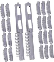 NULYLU Salon Quality Hair Curler Rollers 50 Pcs Perm Rods Cold Wave Hair Rollers Heatless Curlers Set