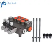 3 Spool Hydraulic Monoblock Double Acting Control Valve, 21 GPM, 3625 PSI
