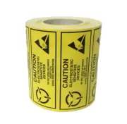 ESD 2.5" x 1" Caution Electrostatic Sensitive Devices Anti Static 500 Labels