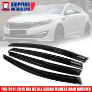 Window Visors Sun Shades Rain Guards Wind Deflector For 2011-2015 Kia Optima K5 (for: Kia)