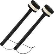 1Pair Professional Drum Mallets with Non Slip Handle Comfortable Grip Drumsticks for Bass Drum Snare Drum and Percussion Instruments Durable and Practical Music Accessory