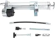Grease Gun Kit, 12000PSI Heavy Duty Electric Grease Gun Drill Adapter with Flex Hose, Extension Rigid Pipe, Coupler & Nozzle, 600CC Capacity Universal Cordless Grease Gun Bare Tool