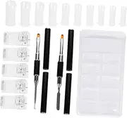 BATHVEVE 1 Set Manicure Extension Clips Nail Art Tools Professional Nail Patches for Home Salon Use Easy to Use and Experts