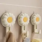 2PCS Traceless Basin Storage Rack Wall Mounted Rotating Clothes Hook Wardrobe