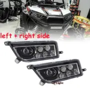 Newest Pair LED Headlights Hi/Lo Beam for POLARIS RZR XP 1000 4 TURBO 2016-2023