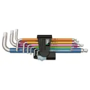 Wera 05022669001 L-Key Set 3950 Spkl/9 SM Metric of Stainless Steel MULTI