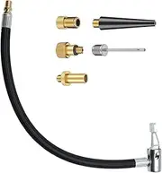 QccHieUs Air Pump Inflator Extension Hose,Quick Air Release Extention Replacement Hose Tire Valve Extension Tube for Vehicles Cars