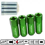 4 PC GREEN LUG NUTS CONVERSION ADAPTER KIT 12X1.5 TO 12X1.5 FOR WHEELS/RIMS