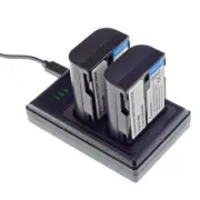 2x Battery+DUAL Charger For D-Li90 Pentax K-01 K01 K-1 K1 K-3 K3 K-5 K5 SLR Cam