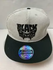 Marvel Black Panther Snapback Mens Hat Gray Corduroy New