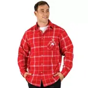 Sydney Swans AFL 'Mustang' Flannel Shirt Button Up T Shirt Sizes S-5XL!