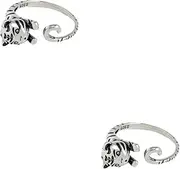 [LIFKOME] Tiger Open Ring Doorbell Thumb Stack Adjustable Rings for Women Vintage Rings The Ring Finger Jewelry Knuckle Ring Toe Rings Men Rings Band Ring Open Rings Circle Ring Copper
