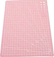 Tofficu Self Healing Cutting Mat A4 Double Sided Craft Cutting Board Non-Skid Rotary Hobby Cutting Mat for Sewing Crafts Fabric Precision Scrapbooking Project (Pink)