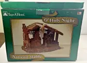 Vintage Trim A Home O Holy Night NEW in Box Nativity Stable With Angel Kmart