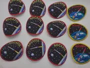 12 Boy Scout Patchee ADVENTURE ROUNDUP Outer Space Ship Rocket Launch BSA New