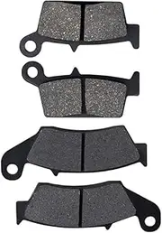 Motorcycle Brake Pads, Brake Pads Motorcycle Front Rear Brake Pads Compatible with S- uzuki RM125 06-09 DRZ400E 00-07 DRZ400S 00-17 DRZ400SM DRZ400SMZ DRZ400 E S SM SMZ Motorcycle Brake Pads (Color :
