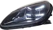 For Upgrade To 2022 PDLS Style 4 Lens Matrix LED Headlamp Headlight Plug And Play Compatible For Porsche Macan Head Lamp Head Light 2018-2021(Cool White)
