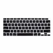 Silicone Keyboard Cover Skin For 2020 Released MacBook Air 13 Inch A2337 M1 Chip Touch ID Compatible With A2179 Black