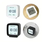Alarm Clock Bedside Clock LCD Display Temperature Humidity Clock Voice Control