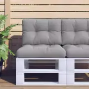 Pallet Cushion Soft Grey 50x40x12 cm Durable Fabric Home Decor