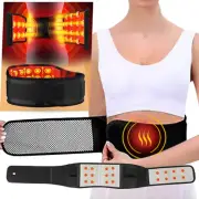 Magnetic Self Heating Back Support Lumbar Lower Waist Brace Belt Pain Relief