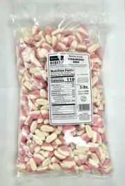 Kervan 5lb Bulk Bag Halal Strawberry Cake Gummy Candy Sliced Gummies
