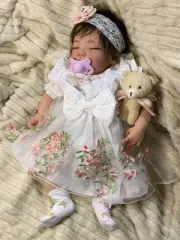 Sweet Reborn Baby GIRL Doll CHLOE was Lilly-Mei By Jannie De Lange COMPLETE COA