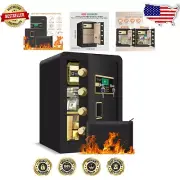 Anti-Theft Digital Home Safe - Fireproof, Waterproof, Vibration Alarm Included
