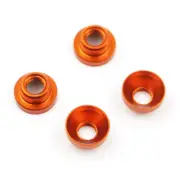 NEW Yeah Racing YA-0577OR Alum Servo Washer M3 Thread 4pcs ORG FREE US SHIP