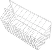 Mikinona Deep Freezer Organizer Storage Bins for Freezer Organization Freezer Organization Bins Freezer Storage Baskets Breastmilk Freezer Organizer Replacement Freezer Baskets White Iron